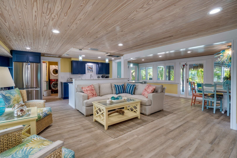 Living area at an Anna Maria Island rental
