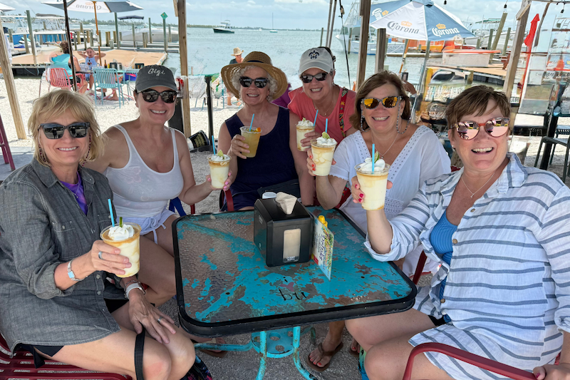 Guests enjoying drinks on Anna Maria Island