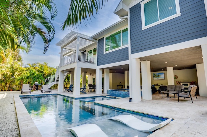 Private pool at It's Miller Time on Anna Maria Island