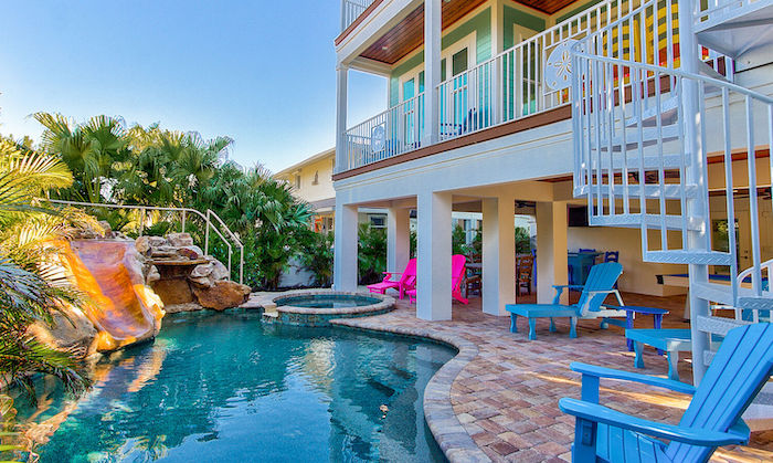 Resort-style pool at Summer Retreat on Anna Maria Island